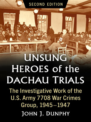 cover image of Unsung Heroes of the Dachau Trials